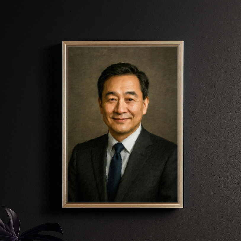 디지털 유화 초상/영정 액자