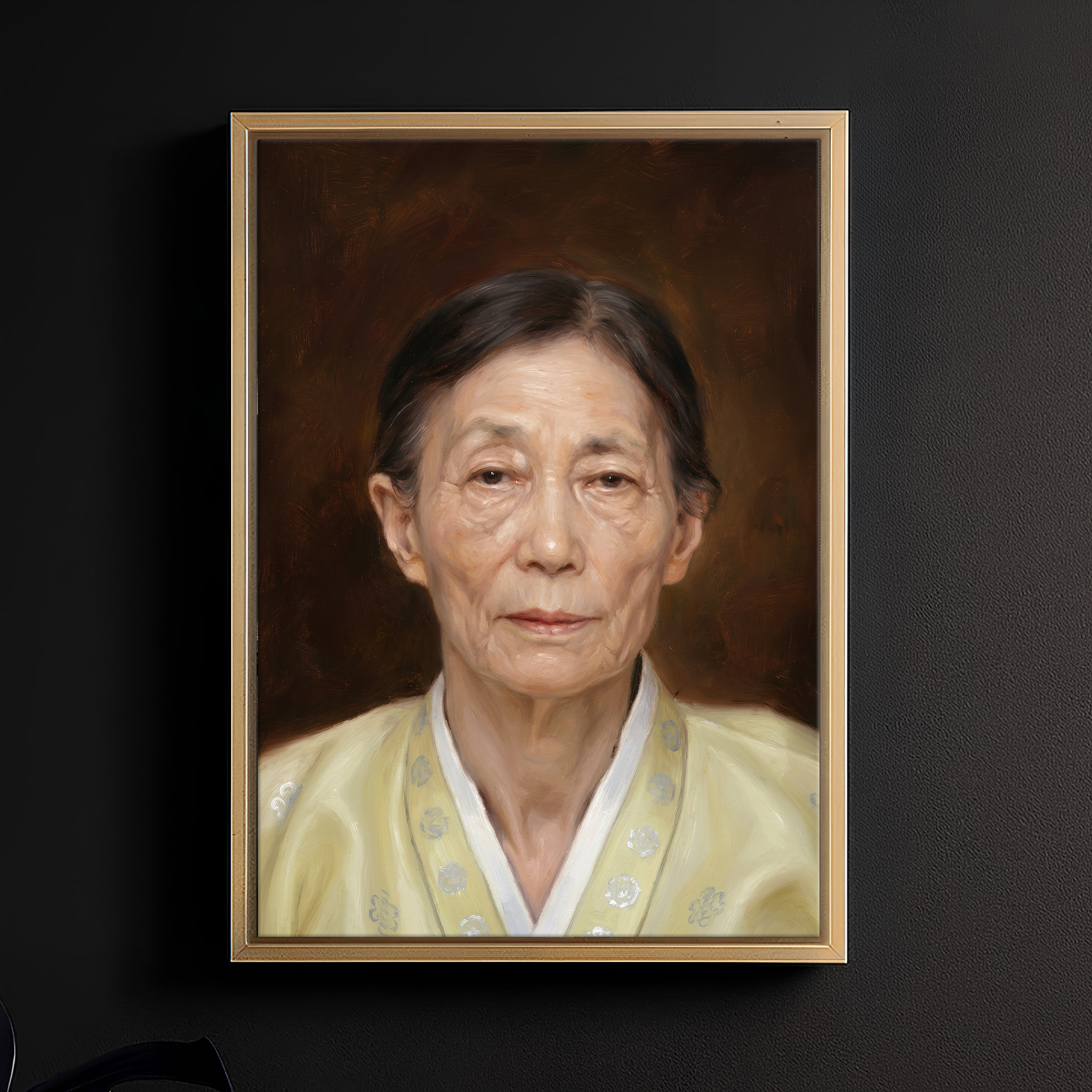 디지털 유화 추모/영정 캔버스액자