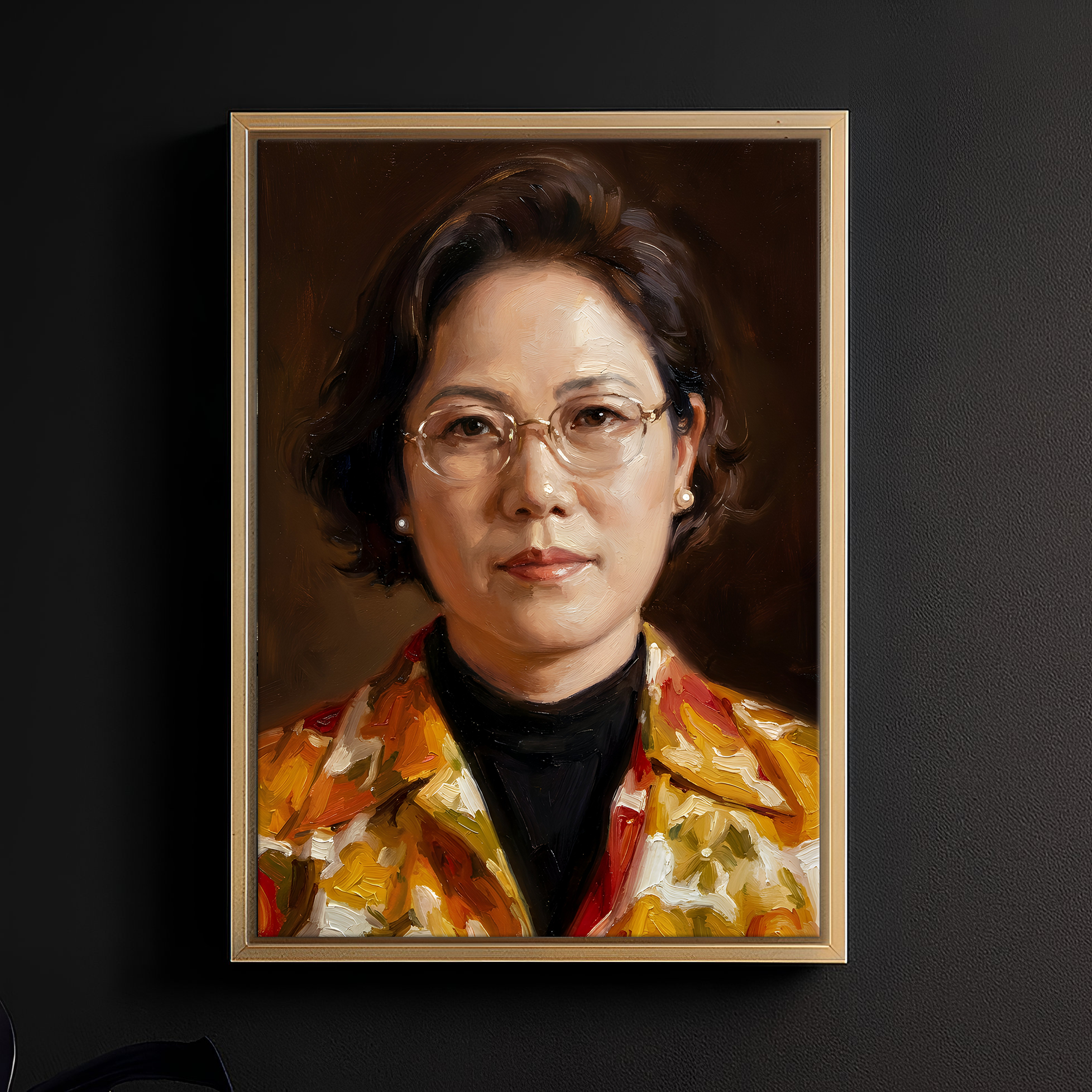 디지털 유화 추모/영정 캔버스액자