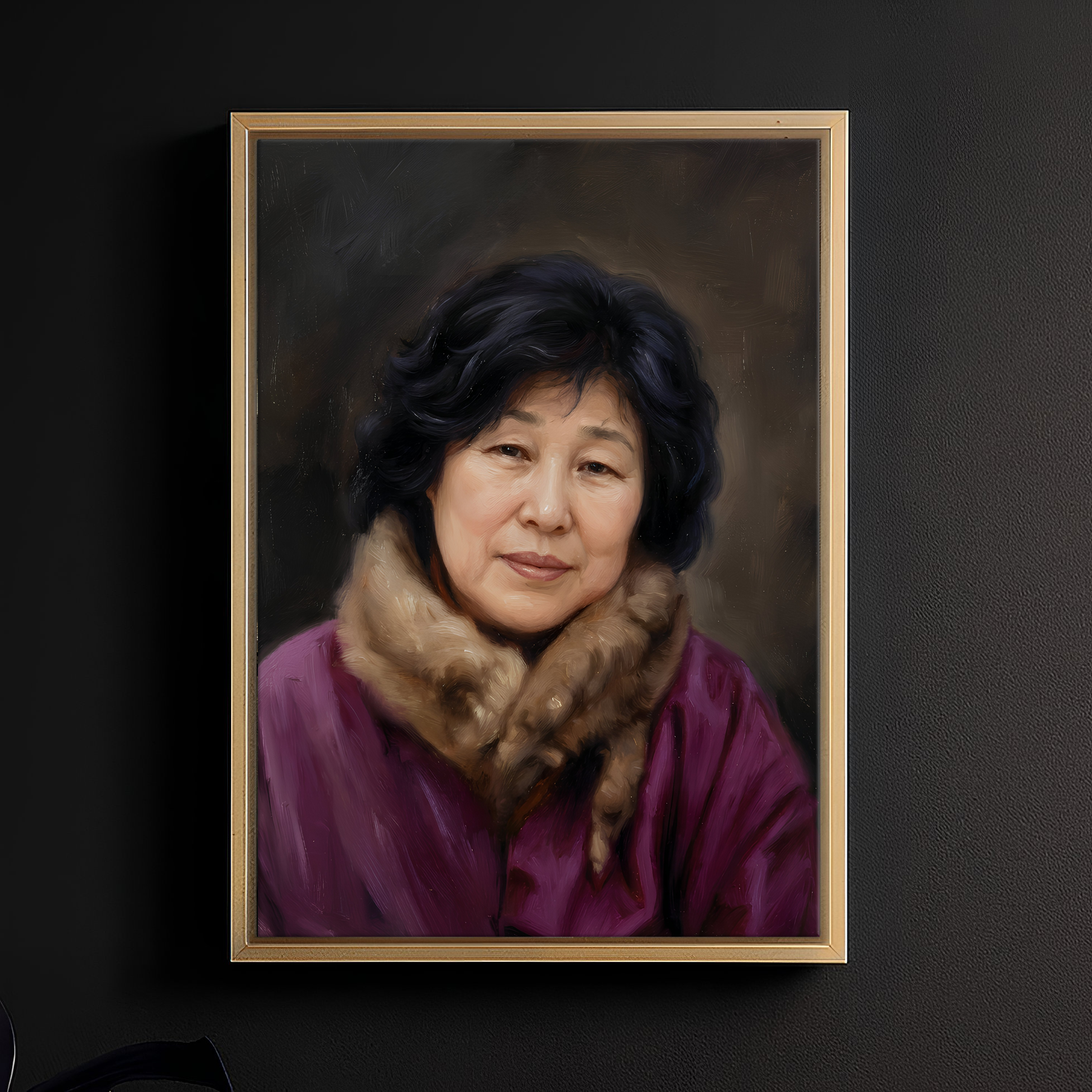 디지털 유화 추모/영정 캔버스액자