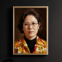 디지털 유화 추모/영정 캔버스액자