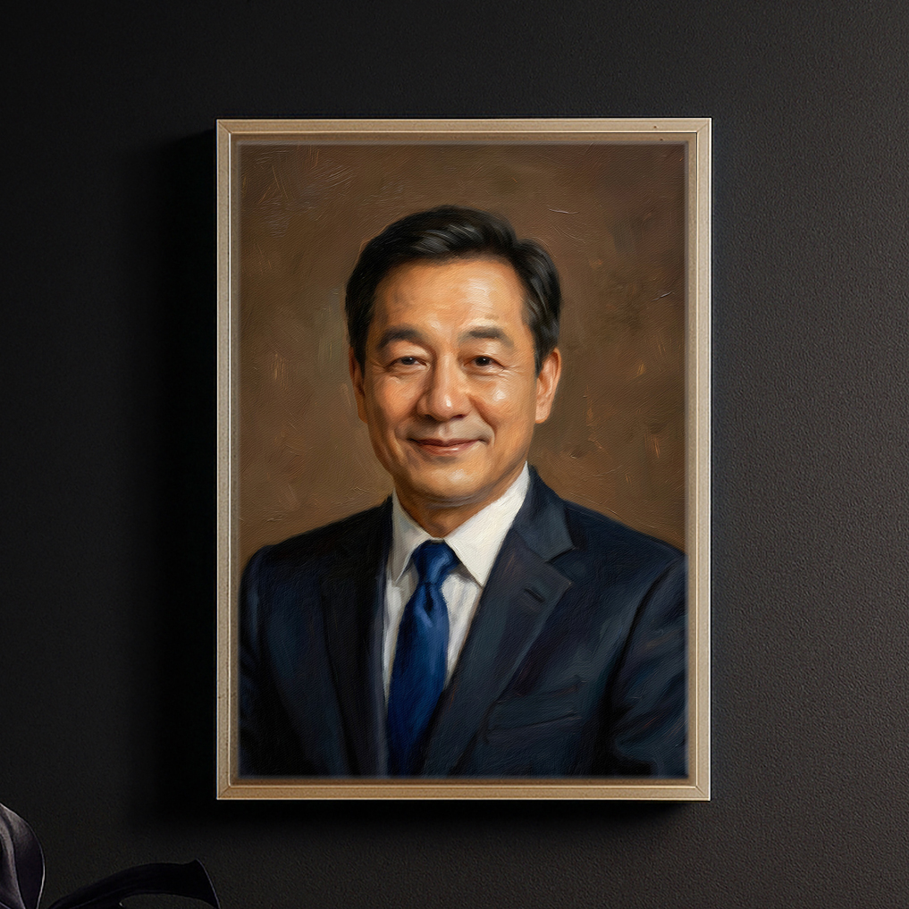 디지털 유화 퇴임／감사 캔버스액자